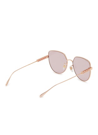 Figure View - Click To Enlarge - GUCCI - Metal Geometric Sunglasses