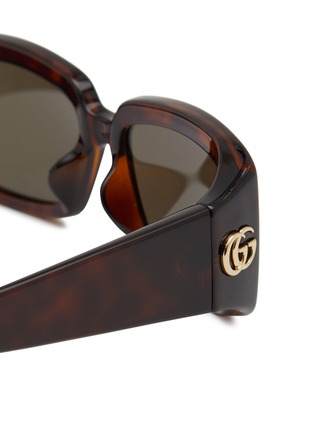 Detail View - Click To Enlarge - GUCCI - Injection Square Sunglasses