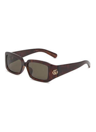 Main View - Click To Enlarge - GUCCI - Injection Square Sunglasses