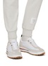 Figure View - Click To Enlarge - THOM BROWNE  - Suede Panel Low Top Sneakers
