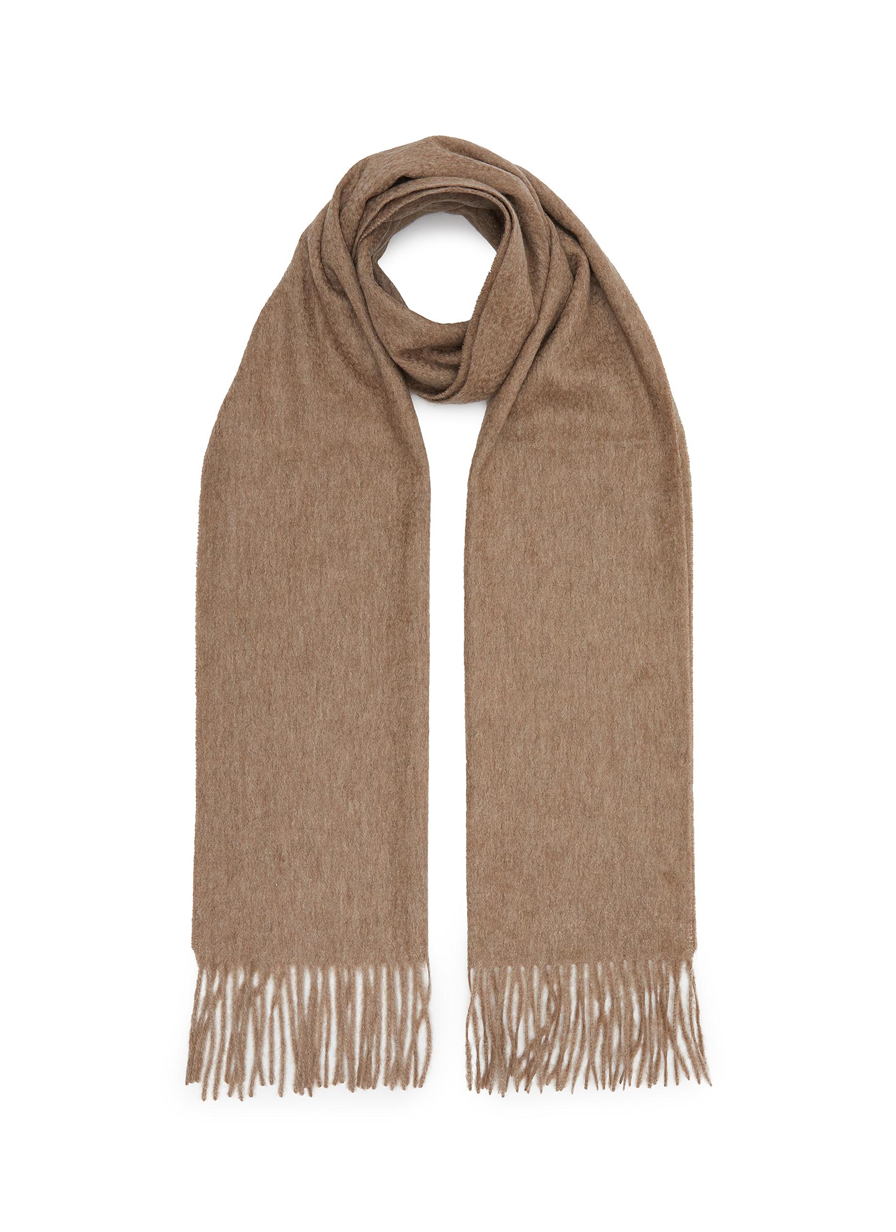 JOVENS | Fringe Cashmere Scarf | BROWN | Men | Lane Crawford