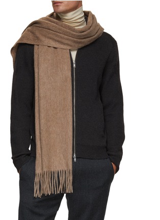 Figure View - Click To Enlarge - JOVENS - Fringe Cashmere Scarf