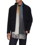 Figure View - Click To Enlarge - JOVENS - Spray Dye Cashmere Shawl