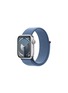 Main View - Click To Enlarge - APPLE - Apple Watch Series 9 GPS — Silver Aluminium Case 41mm/Winter Blue Sport Loop