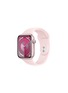 Main View - Click To Enlarge - APPLE - Apple Watch Series 9 GPS — Pink Aluminium Case 45mm/Light Pink Sport Band M/L