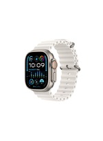 Apple Watch Ultra 2 GPS + Cellular, 49mm Titanium Case with White Ocean Band