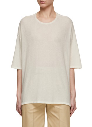 Main View - Click To Enlarge - SA SU PHI - Cashmere Silk Knitted Top