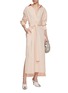 Figure View - Click To Enlarge - SA SU PHI - Francesca Belted Long Shirt Dress