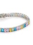 Detail View - Click To Enlarge - CZ BY KENNETH JAY LANE - Cubic Zirconia Emerald Tennis Bracelet