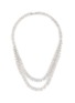 Main View - Click To Enlarge - CZ BY KENNETH JAY LANE - Cubic Zirconia Rhodium Plated Brass Baguette Pear Necklace