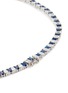 Detail View - Click To Enlarge - CZ BY KENNETH JAY LANE - Cubic Zirconia Rhodium Plated Brass Sapphire CZ Tennis Necklace
