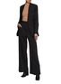 Figure View - Click To Enlarge - MM6 MAISON MARGIELA - Lapelless Frayed Edge Blazer