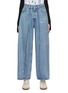Main View - Click To Enlarge - MM6 MAISON MARGIELA - Distressed Raw Edge Seam Jeans