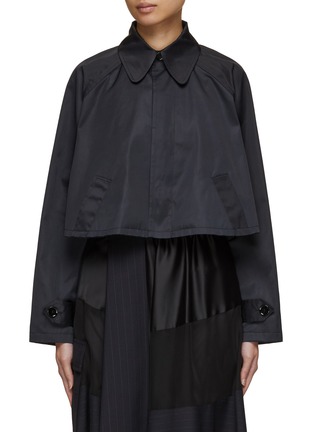 Main View - Click To Enlarge - MM6 MAISON MARGIELA - Cropped Twill Jacket