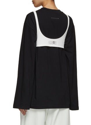 Back View - Click To Enlarge - MM6 MAISON MARGIELA - Tank Top Layered T-Shirt