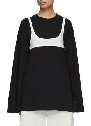 Main View - Click To Enlarge - MM6 MAISON MARGIELA - Tank Top Layered T-Shirt