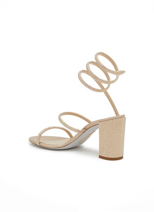  - RENÉ CAOVILLA - Cleo 80 Strass Embellished Satin Heeled Sandals
