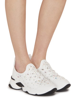 Figure View - Click To Enlarge - RENÉ CAOVILLA - Morgana Rhinestone Embellished Sneakers