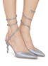 Figure View - Click To Enlarge - RENÉ CAOVILLA - Cleo 80 Strass Embellished Satin Pumps
