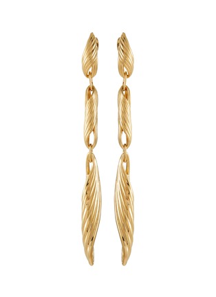 Main View - Click To Enlarge - MISSOMA - Wavy Ridge 18K Gold Plated Triple Drop Earrings