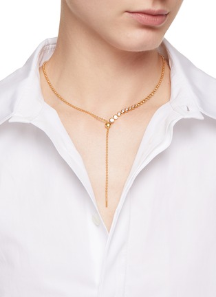 Cartier Love 1 Diamond 18K White Gold Lariat Necklace Cartier | TLC