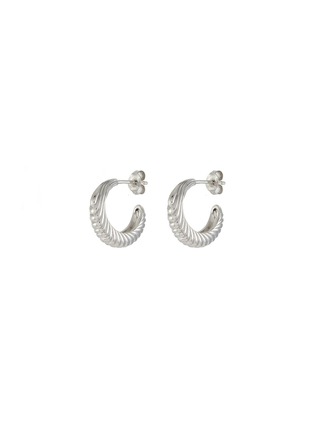 Main View - Click To Enlarge - MISSOMA - Small Rhodium Plated Sterling Silver Hoop Earrings