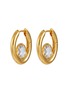 Main View - Click To Enlarge - MISSOMA - Oval Gemstone Hoops