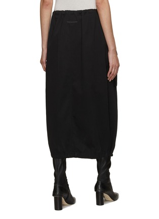 Back View - Click To Enlarge - MM6 MAISON MARGIELA - Drawstring Waist Long Skirt