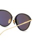Detail View - Click To Enlarge - LINDA FARROW - Song Titanium Acetate Cateye Sunglasses
