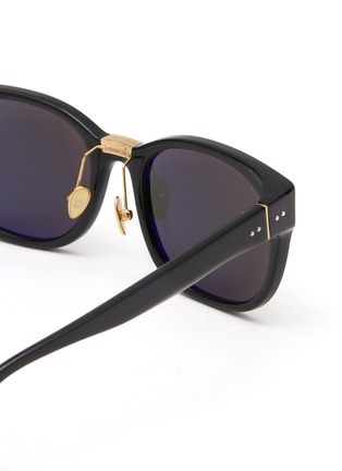 Detail View - Click To Enlarge - LINDA FARROW - Cedric Acetate D-frame Sunglasses