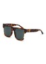 Main View - Click To Enlarge - LINDA FARROW - Lomas Acetate & Metal Square Sunglasses
