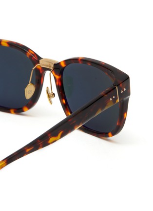 Detail View - Click To Enlarge - LINDA FARROW - Cedric Acetate D-frame Sunglasses