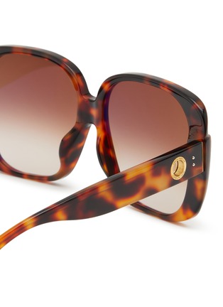 Detail View - Click To Enlarge - LINDA FARROW - Mima Acetate Thick Square Sunglasses
