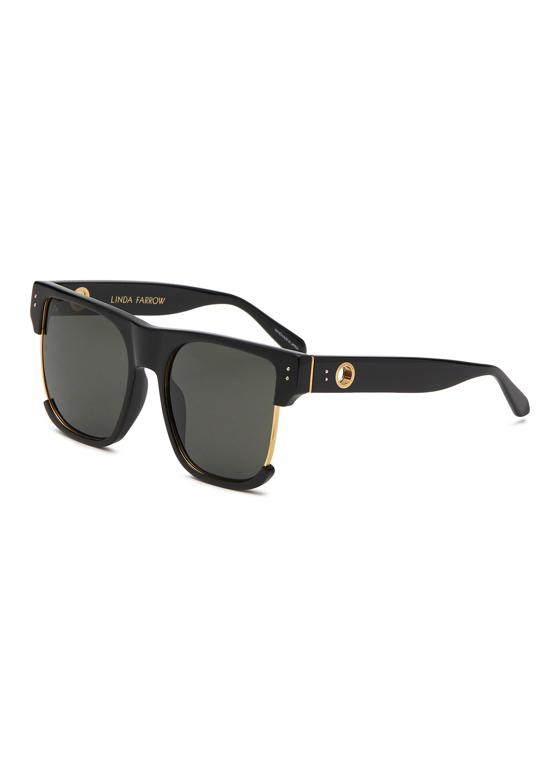 Lomas Acetate & Metal Square Sunglasses