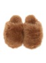 Detail View - Click To Enlarge - YVES SALOMON - Folk Shearling Fur Slides
