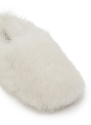Detail View - Click To Enlarge - YVES SALOMON - Folk Shearling Fur Slides