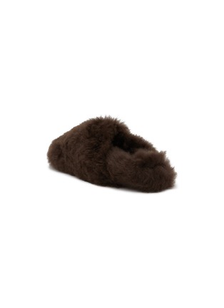  - YVES SALOMON - Folk Shearling Fur Slides