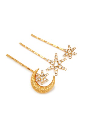 Detail View - Click To Enlarge - JENNIFER BEHR - Cielo Swarovski Crystal Bobby Pin Set