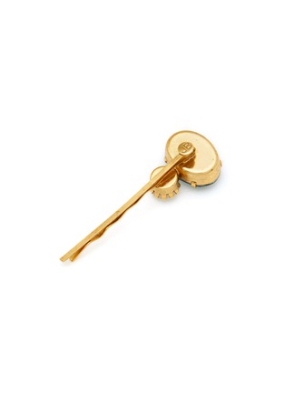 Detail View - Click To Enlarge - JENNIFER BEHR - Gemma Swarovski Crystal Bobby Pin —  Indian Sapphire
