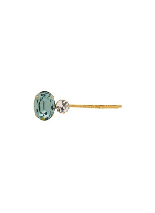 Main View - Click To Enlarge - JENNIFER BEHR - Gemma Swarovski Crystal Bobby Pin —  Indian Sapphire