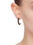 Front View - Click To Enlarge - DEMARSON - Luna Resin Half Hoop Earrings