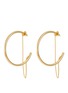 Main View - Click To Enlarge - DEMARSON - Maxi Miley 12K Gold Plated Hoop Earrings