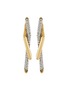 Main View - Click To Enlarge - DEMARSON - Neptune Crystal Pave Earrings