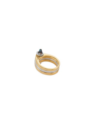 Detail View - Click To Enlarge - DEMARSON - Frankie 12K Gold Sliver Plated Ring