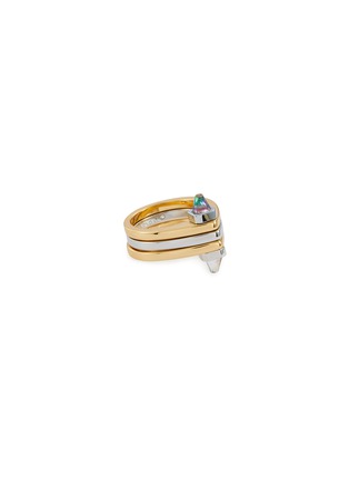 Main View - Click To Enlarge - DEMARSON - Frankie 12K Gold Sliver Plated Ring