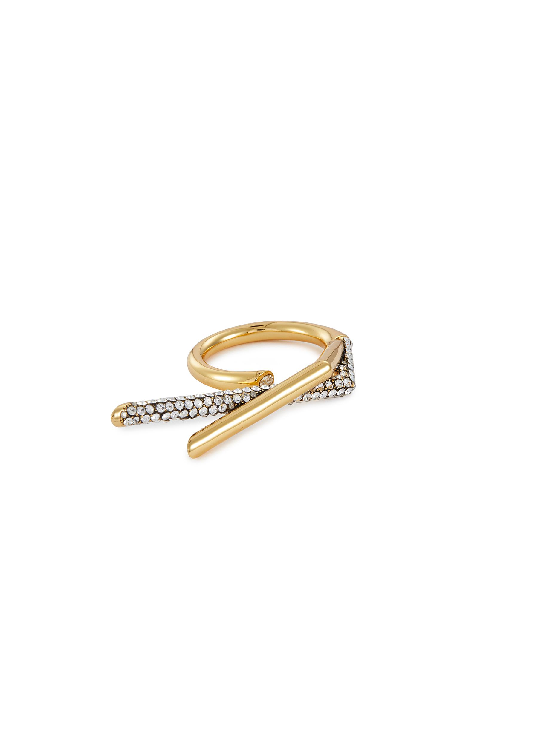 Neptune Crystal Pave Ring
