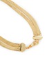 Detail View - Click To Enlarge - DEMARSON - Lisa Herringbone 12k Gold Plated Chain Layered Necklace