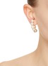 Figure View - Click To Enlarge - COMPLETEDWORKS - Freshwater Pearl Cubic Zirconia 14ct Gold Plated Vermeil Earrings