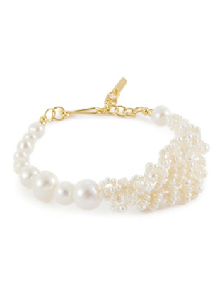Main View - Click To Enlarge - COMPLETEDWORKS - Freshwater Pearl 18ct Gold Plated Vermeil Bracelet