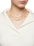 Figure View - Click To Enlarge - COMPLETEDWORKS - Freshwater Pearl Rose Quartz 18ct Gold Plated Necklace